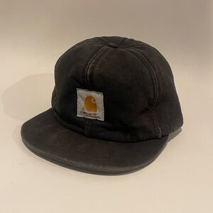 VINTAGE 1990s Carhartt USA Ear Neck Flap Insulated Canvas Winter Hat Cap